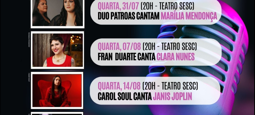 2º TEMPORADA DE HOMENAGENS - ELAS CANTAM ELAS